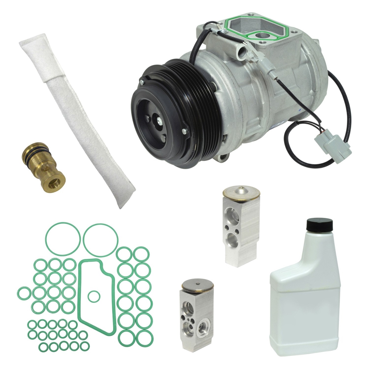 KT5195 Air Conditioners Compressor & Component Kit for 1999-2002 Toyota Land Cruiser Base