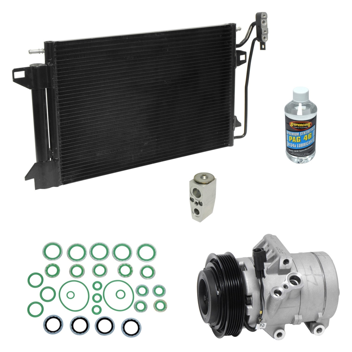 KT2881A Air Conditioners Compressor & Component Kit for 2006-2007 Ford Fusion
