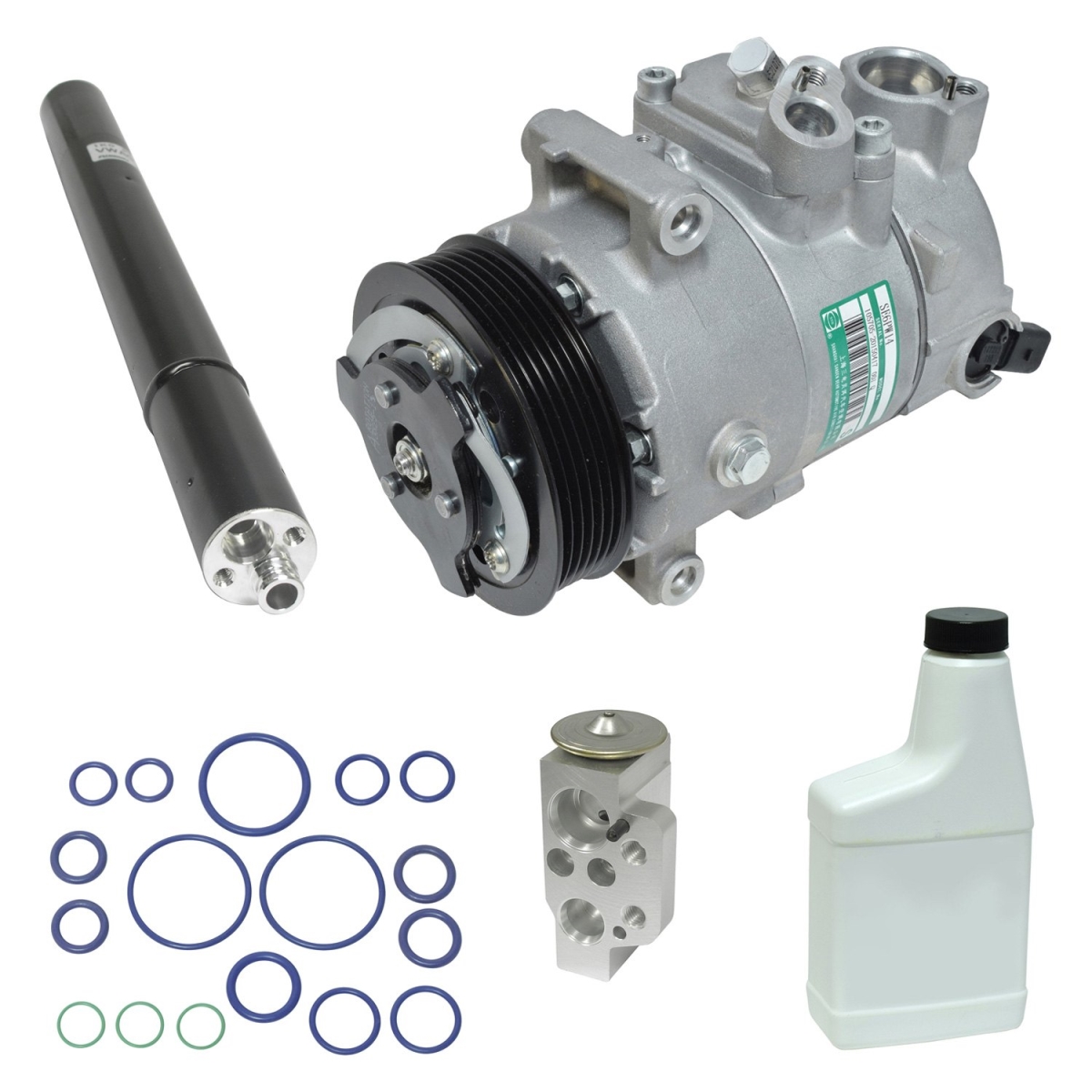 KT5143 Air Conditioners Compressor & Component Kit for 2008-2009 Audi TT