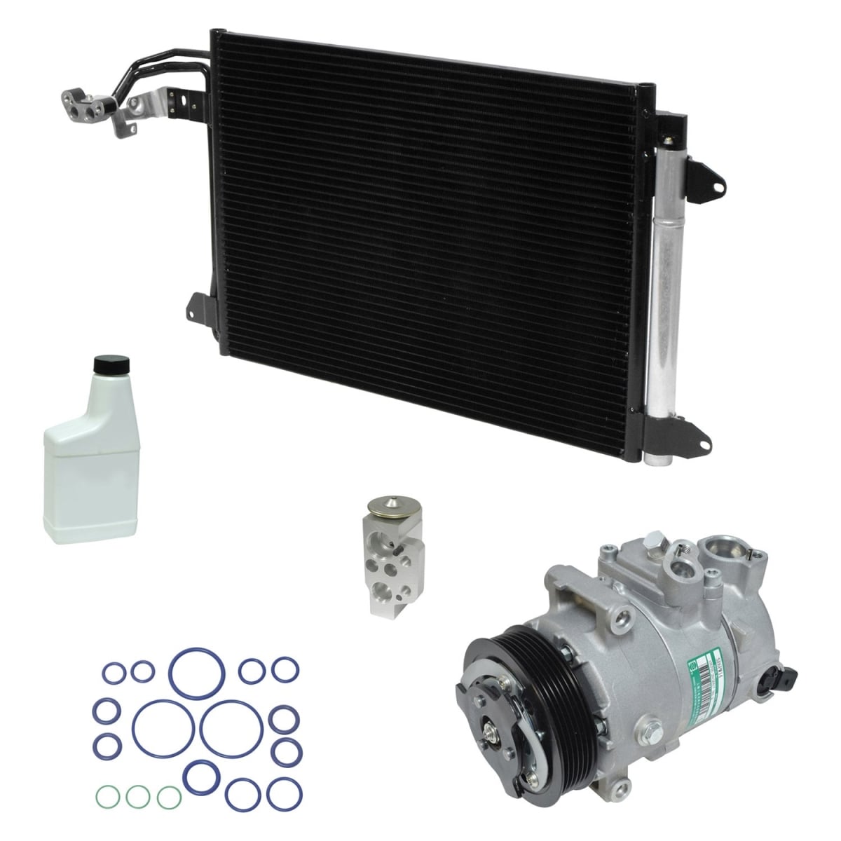 KT5143A Air Conditioners Compressor & Component Kit for 2008-2009 Audi TT