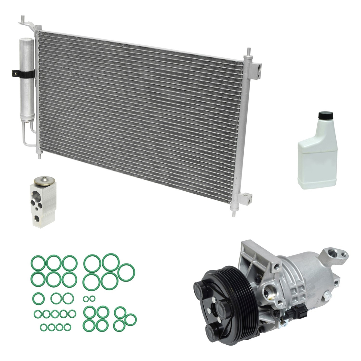 KT5147A Air Conditioners Compressor & Component Kit for 2009-2011 Nissan Versa 1.6