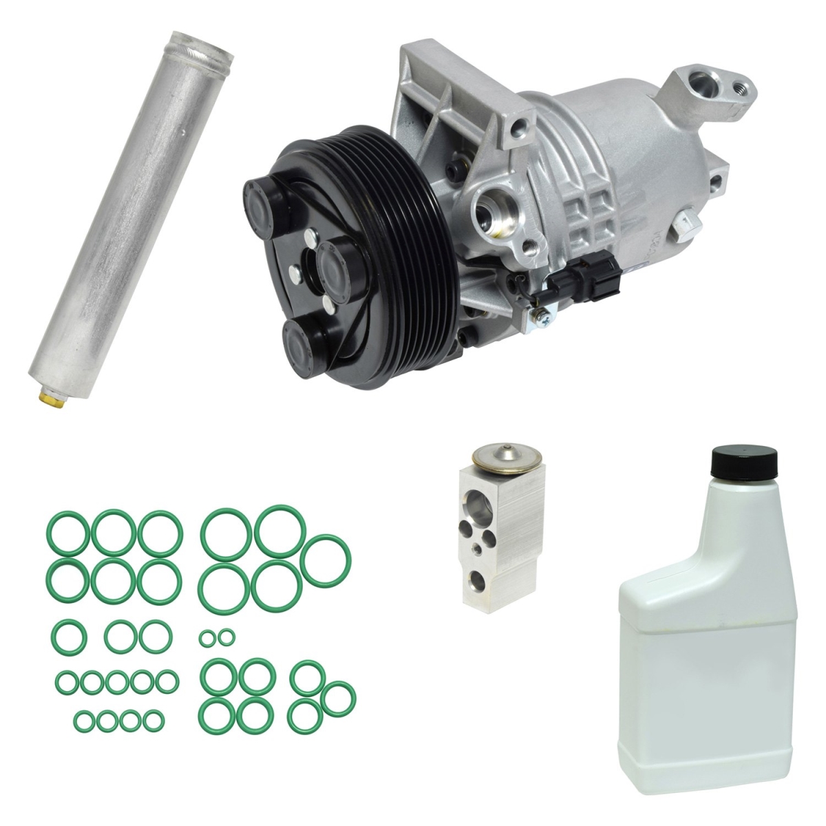 KT5147 Air Conditioners Compressor & Component Kit for 2009-2011 Nissan Versa 1.6