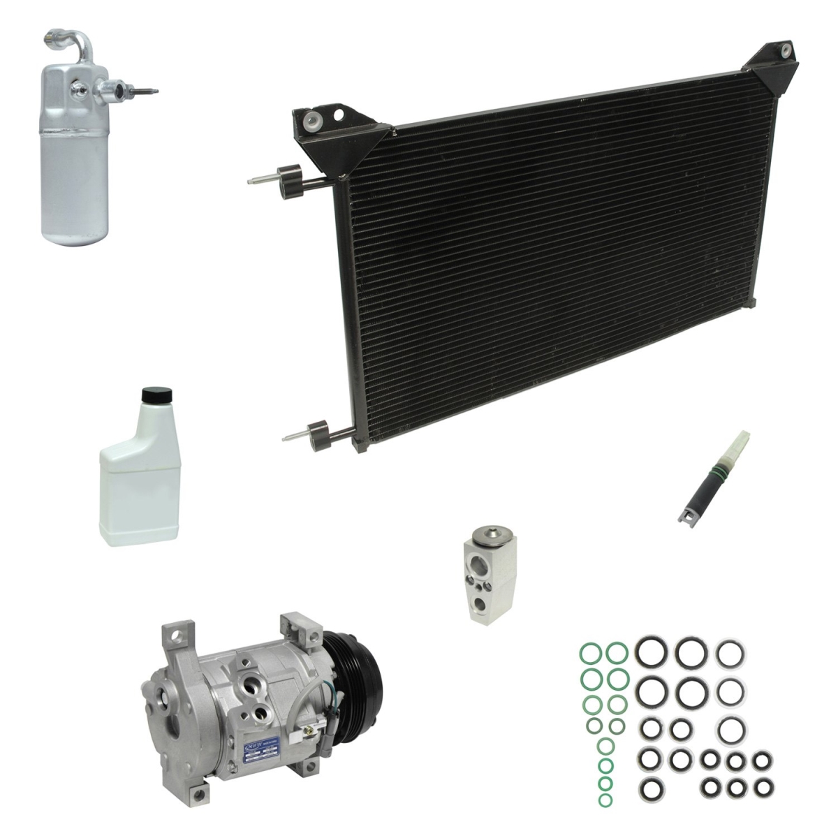 KT5418A Air Conditioners Compressor & Component Kit for 2010-2014 Cadillac Escalade Esv