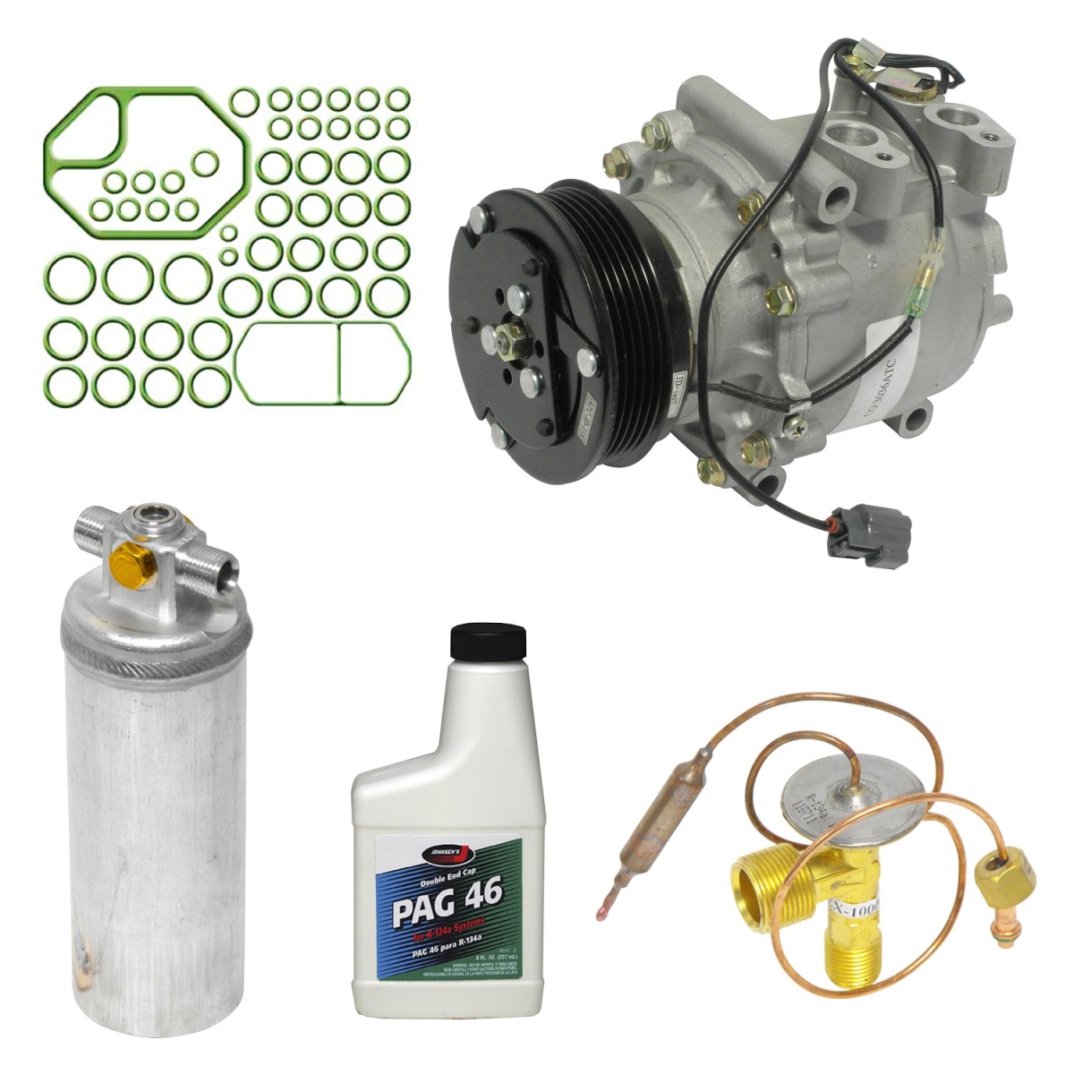 KT4097 Air Conditioners Compressor & Component Kit for 1995-1997 Honda Accord