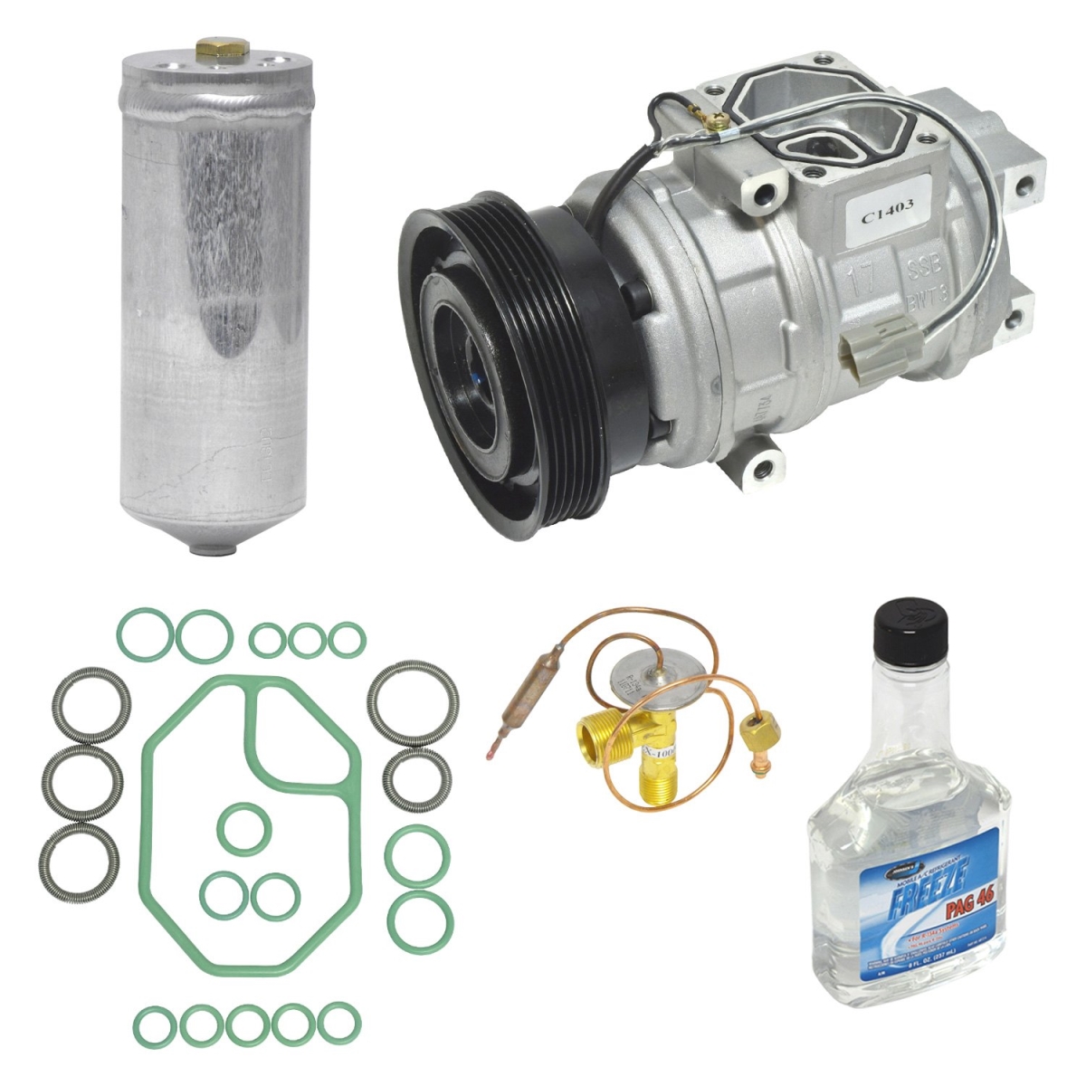 KT3825 Air Conditioners Compressor & Component Kit for 1998-2000 Honda Accord
