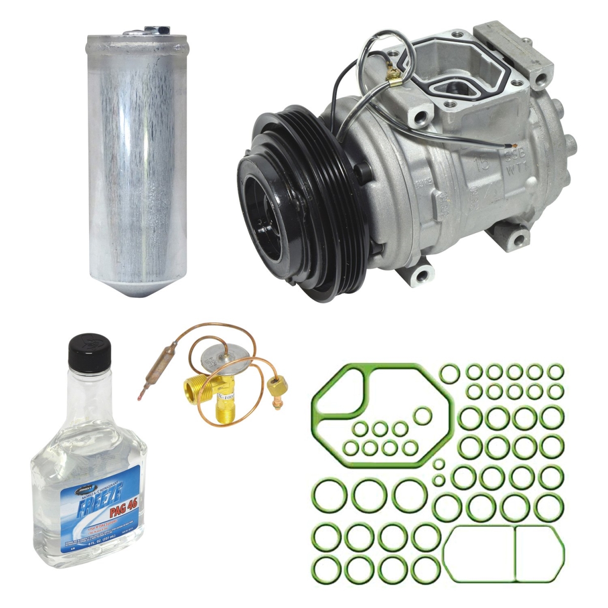 KT3751 Air Conditioners Compressor & Component Kit for 1999 Honda Civic