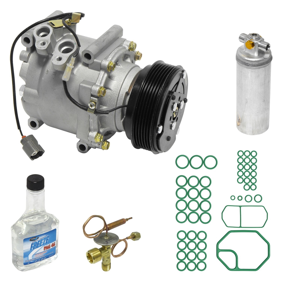 KT1835 Air Conditioners Compressor & Component Kit for 1997-2001 Honda Prelude