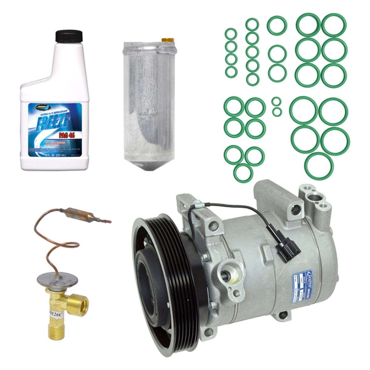 KT2050 Air Conditioners Compressor & Component Kit for 2002-2004 Nissan Frontier