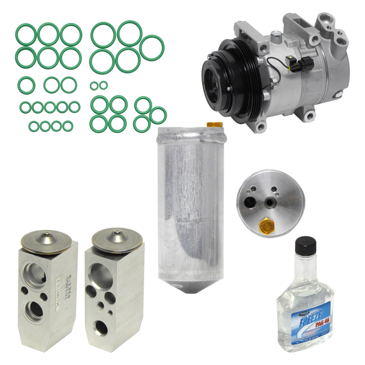 KT1847 Air Conditioners Compressor & Component Kit for 2001-2003 Infiniti QX4 Base