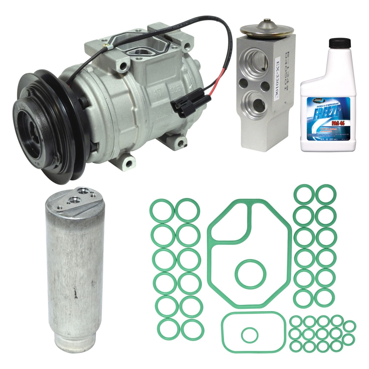 KT3830 Air Conditioners Compressor & Component Kit for 1993-1993 Toyota Land Cruiser Base