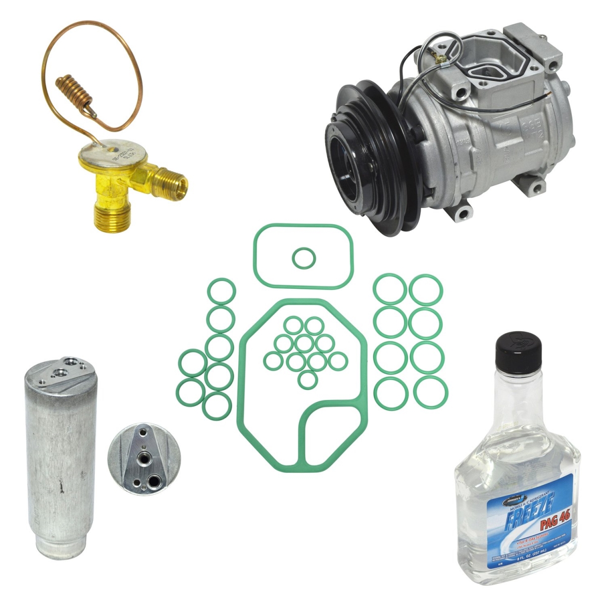 KT3742 Air Conditioners Compressor & Component Kit for 1989-1990 Toyota Pickup