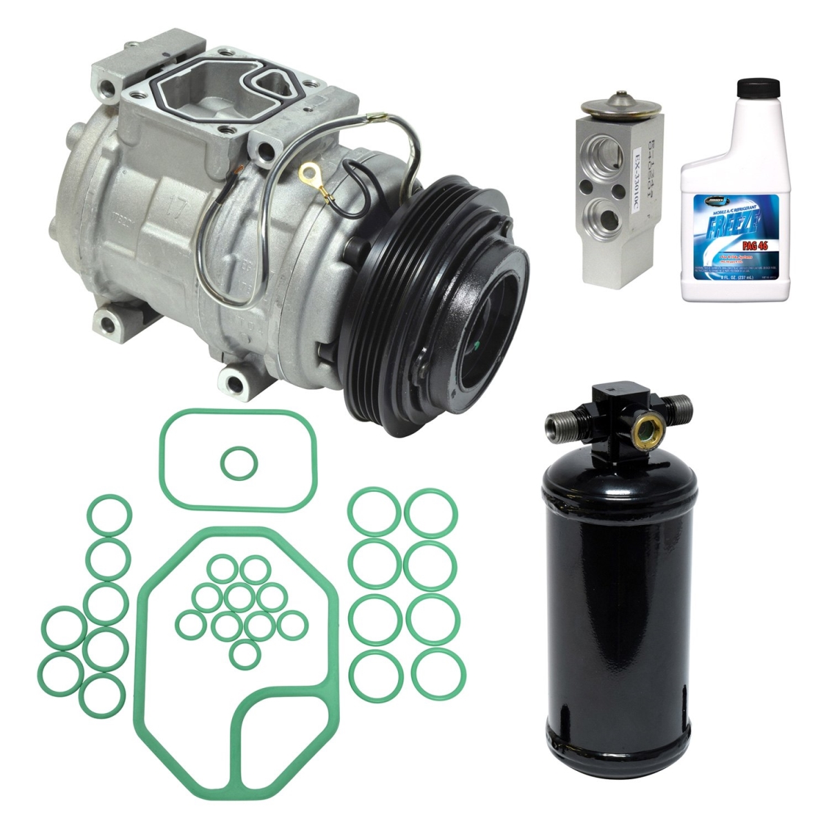 KT3841 Air Conditioners Compressor & Component Kit for 1989-1992 Toyota Supra