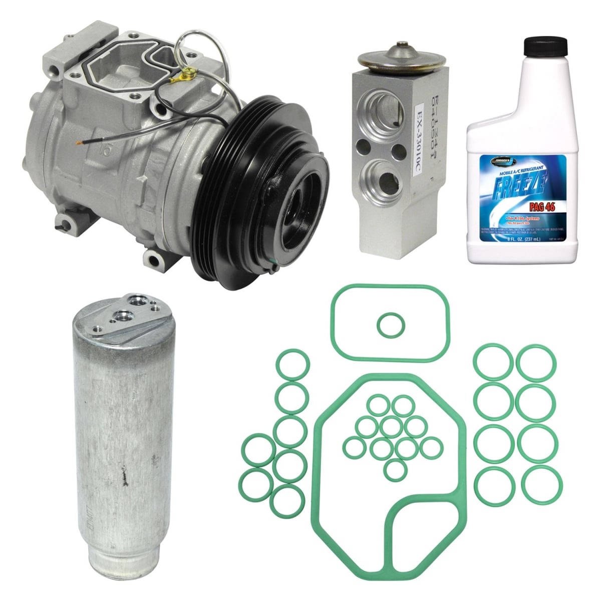 KT3730 Air Conditioners Compressor & Component Kit for 1990-1992 Toyota Celica