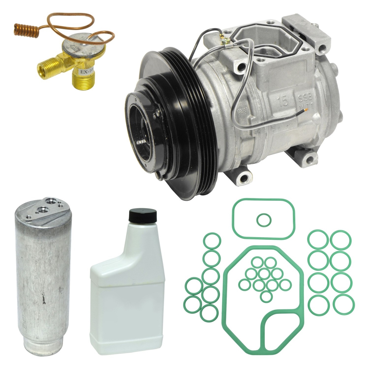 KT2203 Air Conditioners Compressor & Component Kit for 1990-1992 Toyota Corolla