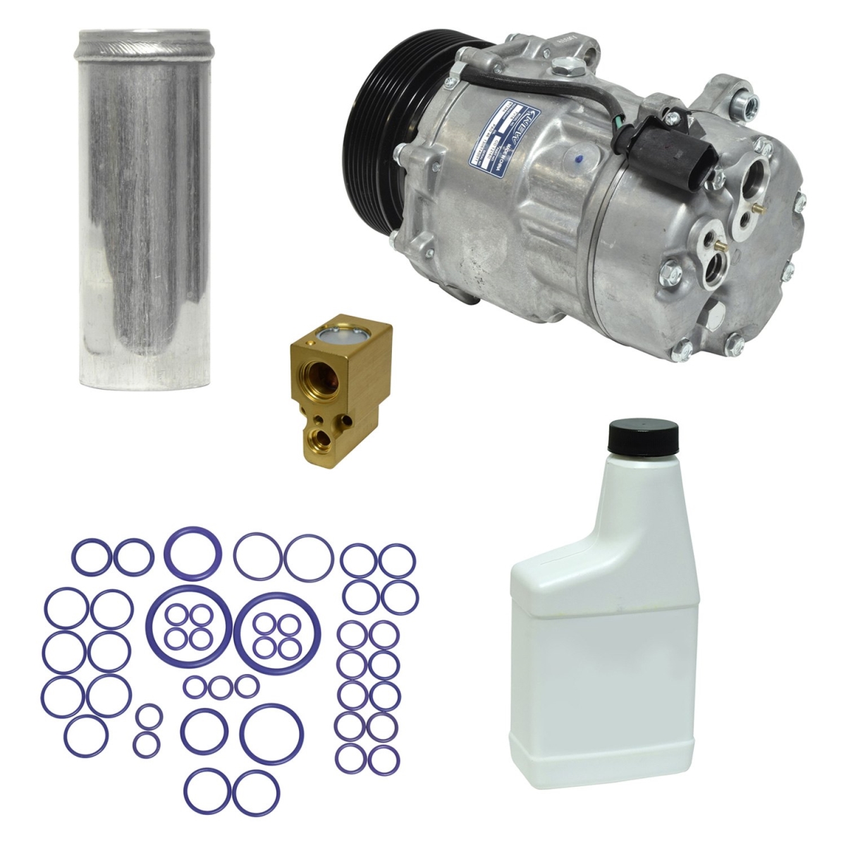 KT1064 Air Conditioners Compressor & Component Kit for 2000-2001 Volkswagen Golf