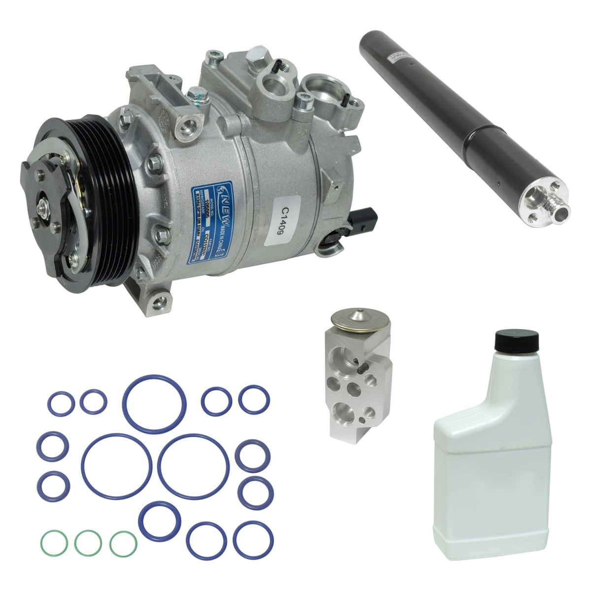 KT2900 Air Conditioners Compressor & Component Kit for 2014 Volkswagen Beetle