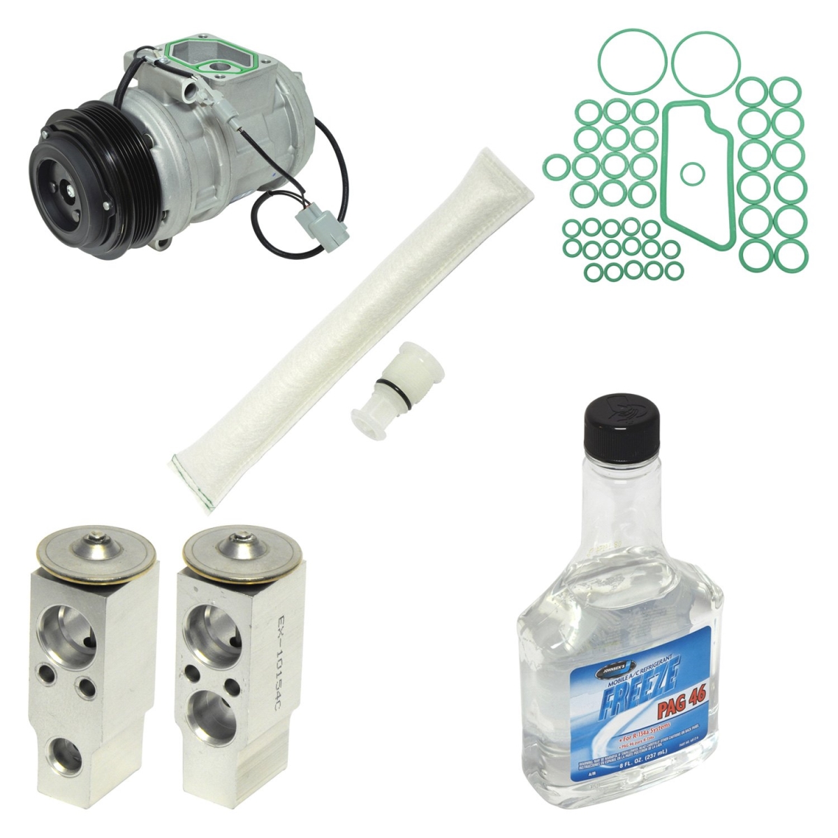 KT1879 Air Conditioners Compressor & Component Kit for 2004-2007 Toyota Land Cruiser Base