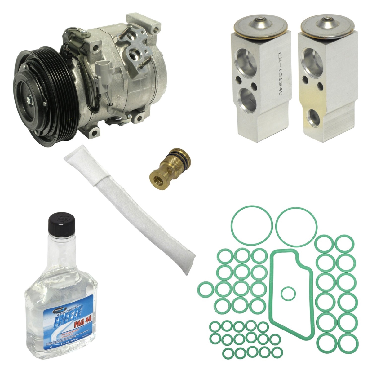 KT1973 Air Conditioners Compressor & Component Kit for 2005-2006 Toyota Camry