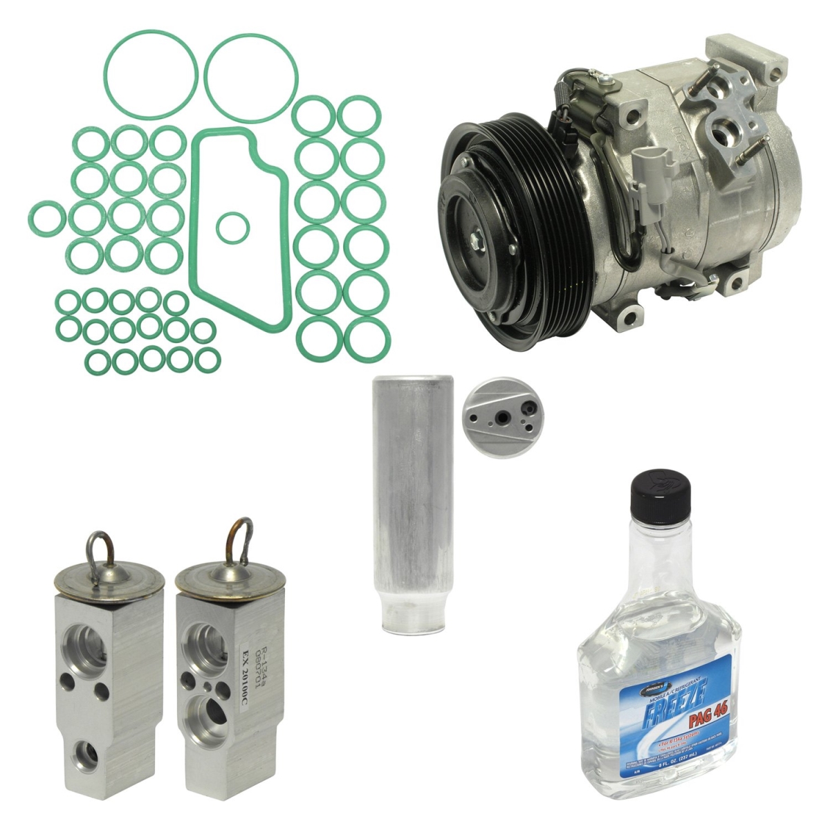 KT1975 Air Conditioners Compressor & Component Kit for 2002-2003 Toyota Solara SE