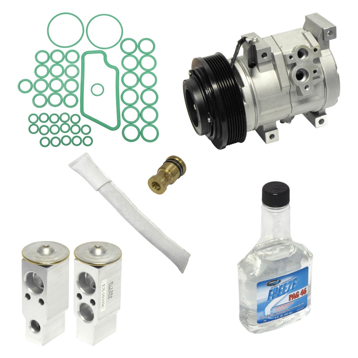 KT1750 Air Conditioners Compressor & Component Kit for 2001-2003 Toyota RAV4