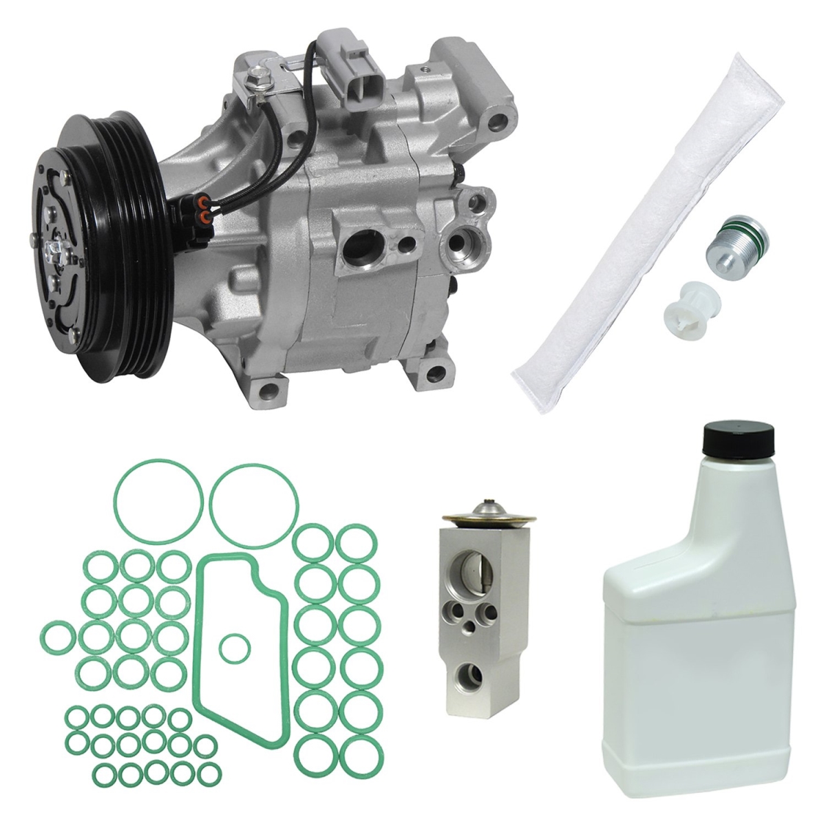 KT1063 Air Conditioners Compressor & Component Kit for 2000-2005 Toyota Echo Base