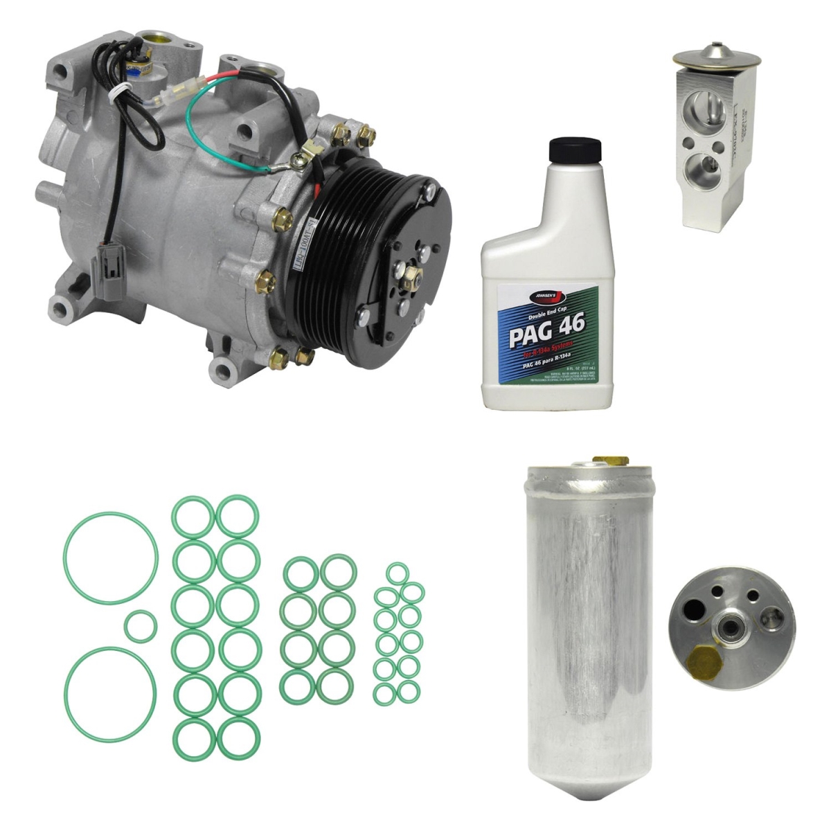 KT1953 Air Conditioners Compressor & Component Kit for 2002-2005 Honda Civic Si