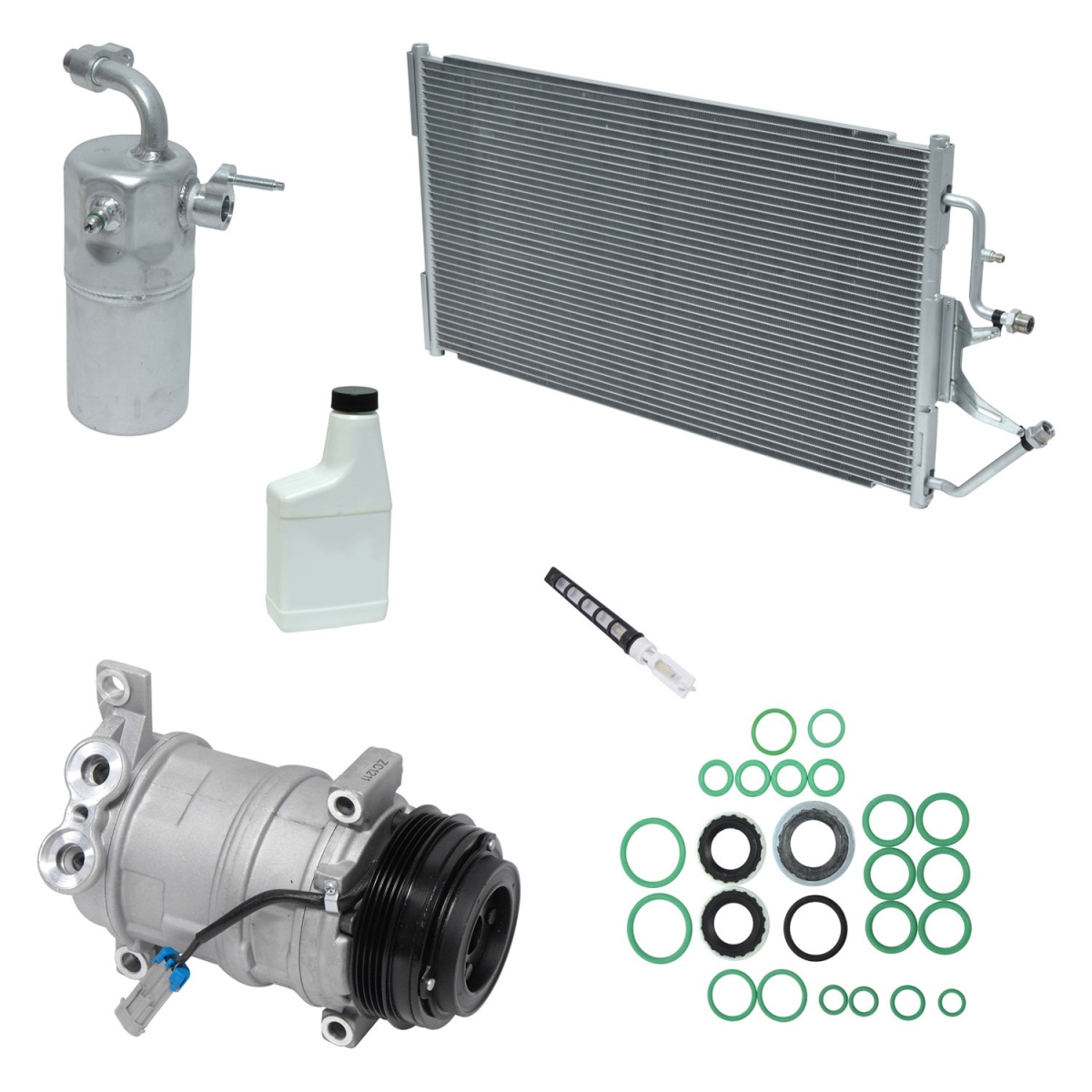 KT5445A Air Conditioners Compressor & Component Kit for 2001-2002 Chevrolet C3500Hd Base