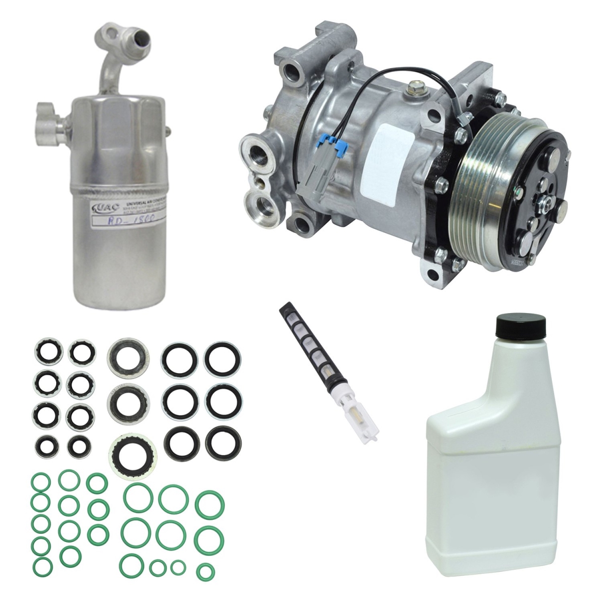 KT5510 Air Conditioners Compressor & Component Kit for 1999-2001 Chevrolet Silverado 1500