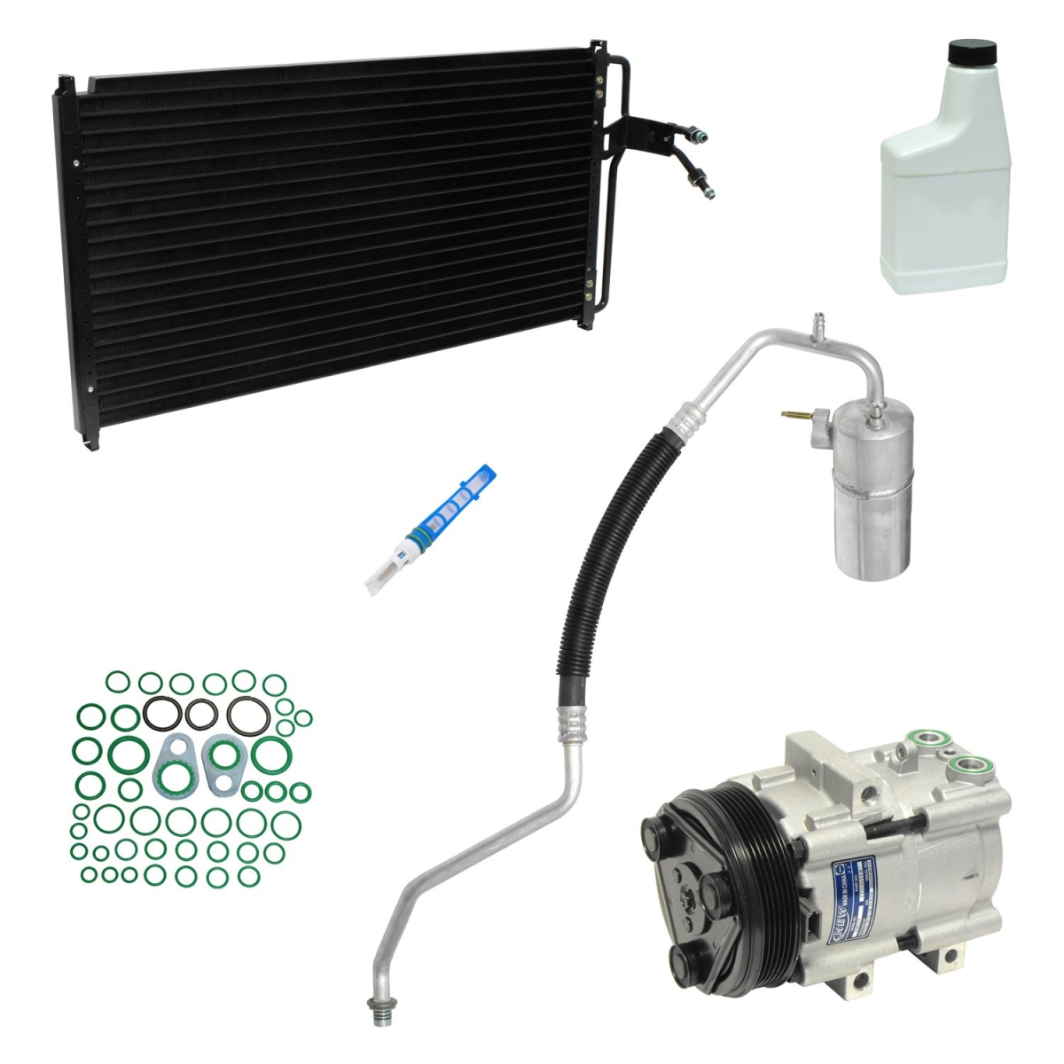 KT1580A Air Conditioners Compressor & Component Kit for 1999-2000 Ford F-150