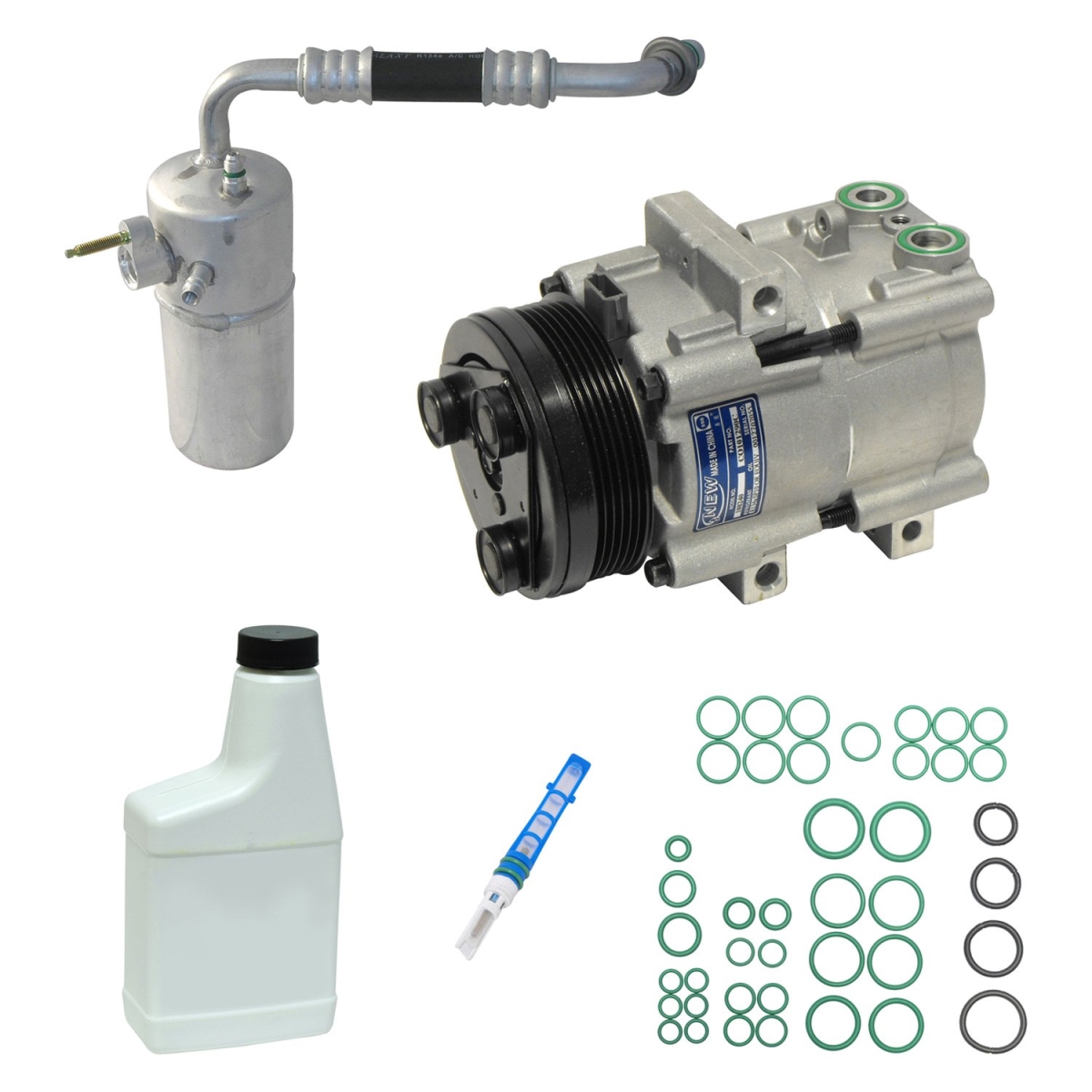 KT5600 Air Conditioners Compressor & Component Kit for 2004 Ford F-150 Heritage Svt Lightning