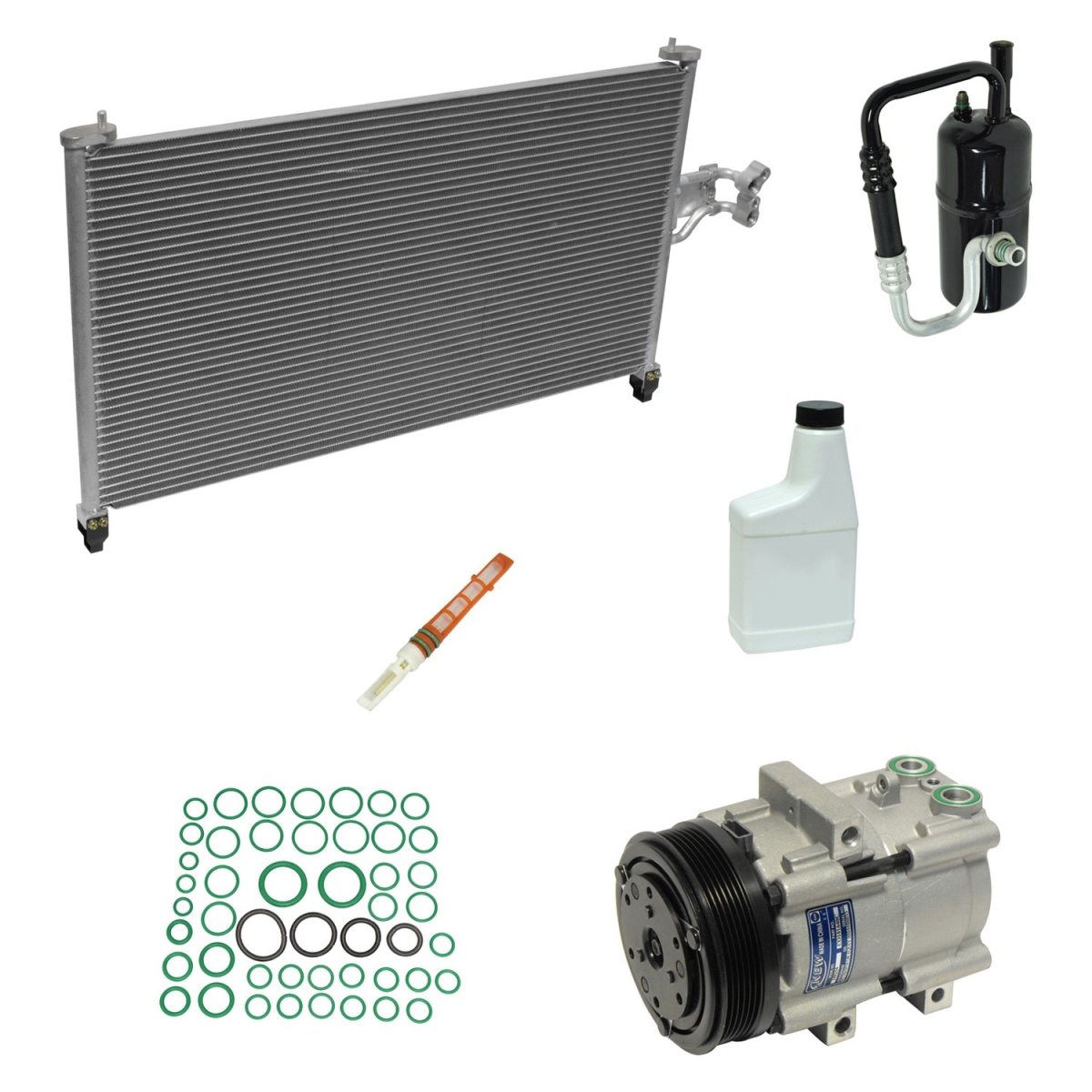 KT5601B Air Conditioners Compressor & Component Kit for 2005-2007 Ford Escape