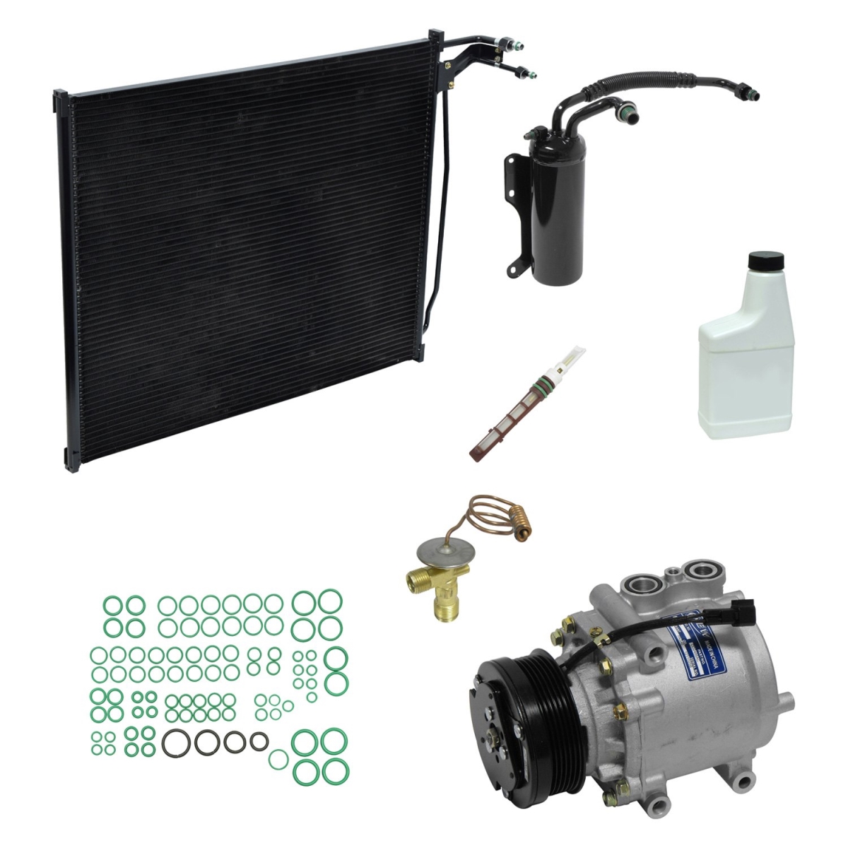 KT3970A Air Conditioners Compressor & Component Kit for 2001 Ford E-150 Econoline