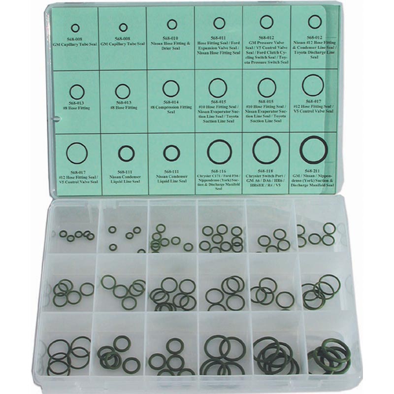 OR105 HNBR Green Rubber O-Ring Assortment