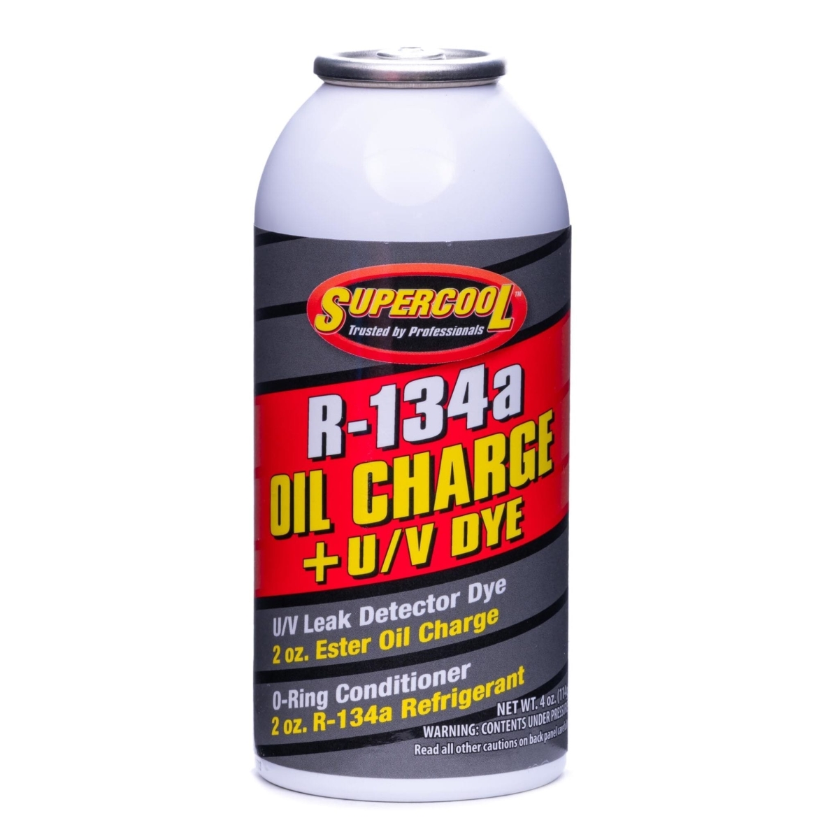 E115 Universal Ester R134A Refrigerant Oil Charge with Fluorescent Leak Detection Dye, 4 oz