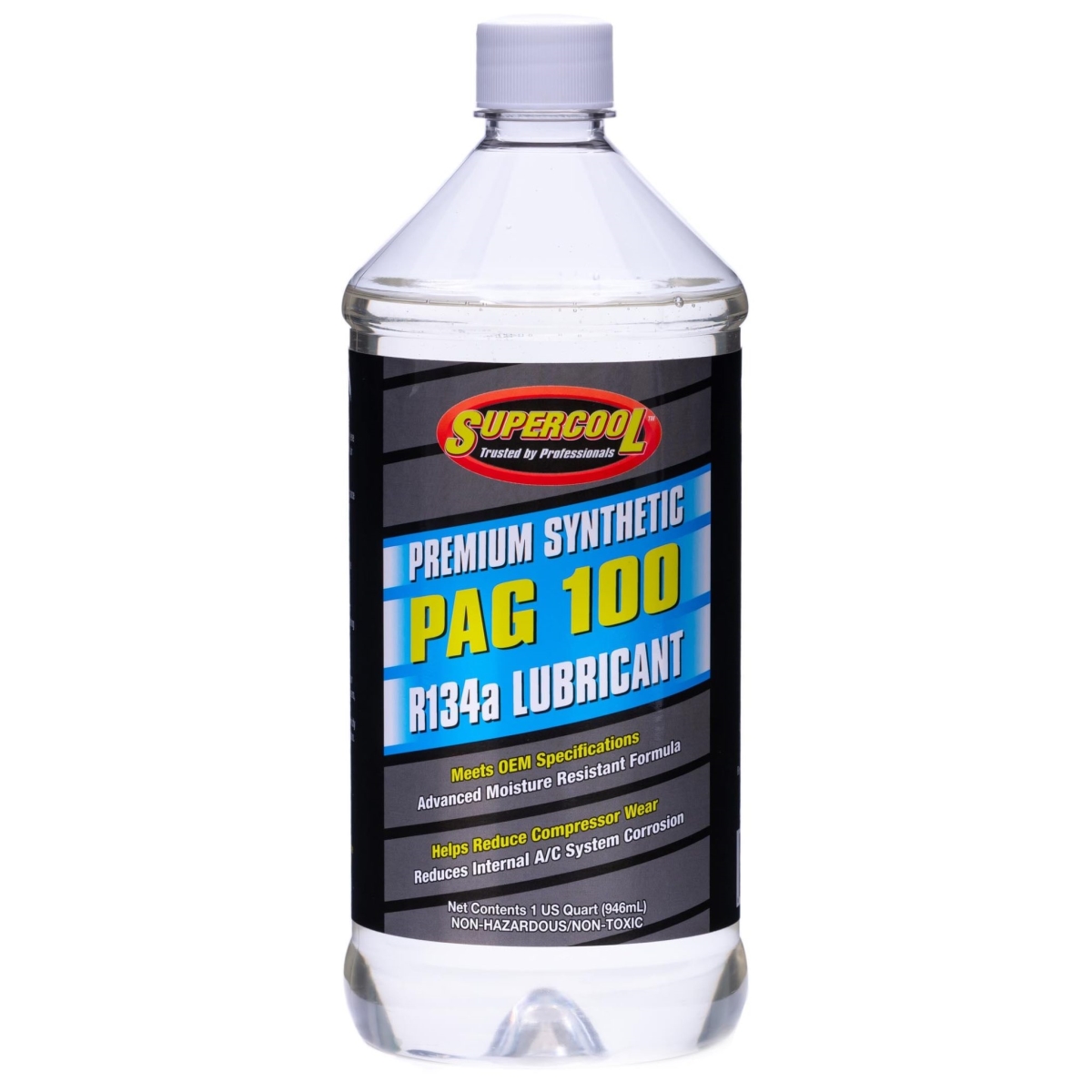 A/C Compressor PAG Lubricant, 32 oz, Bottle, Yellow