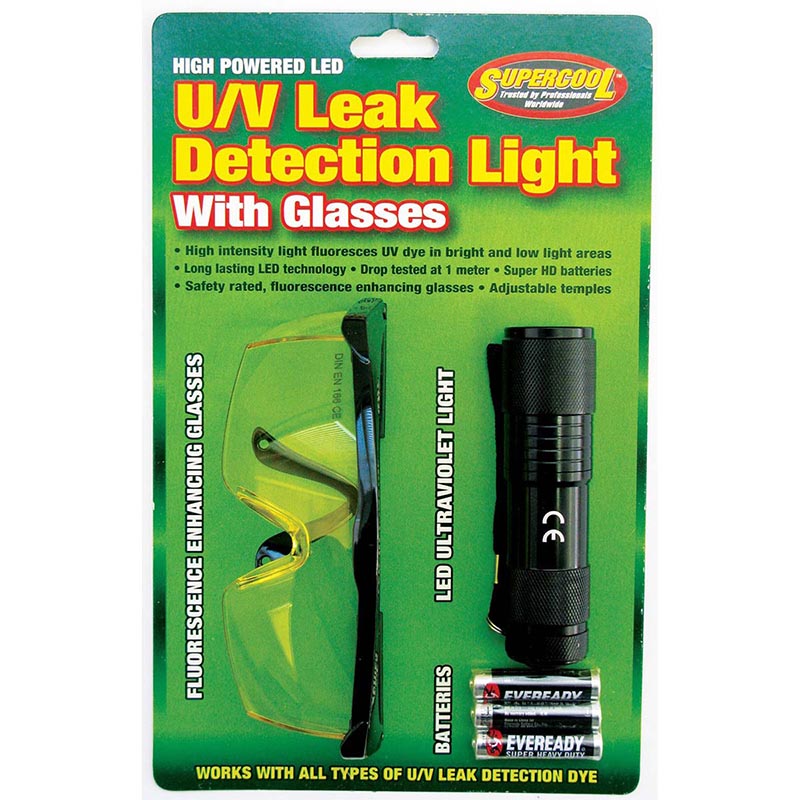 27408 High Powered LED UV Light with Dye Enhancing Glasses
