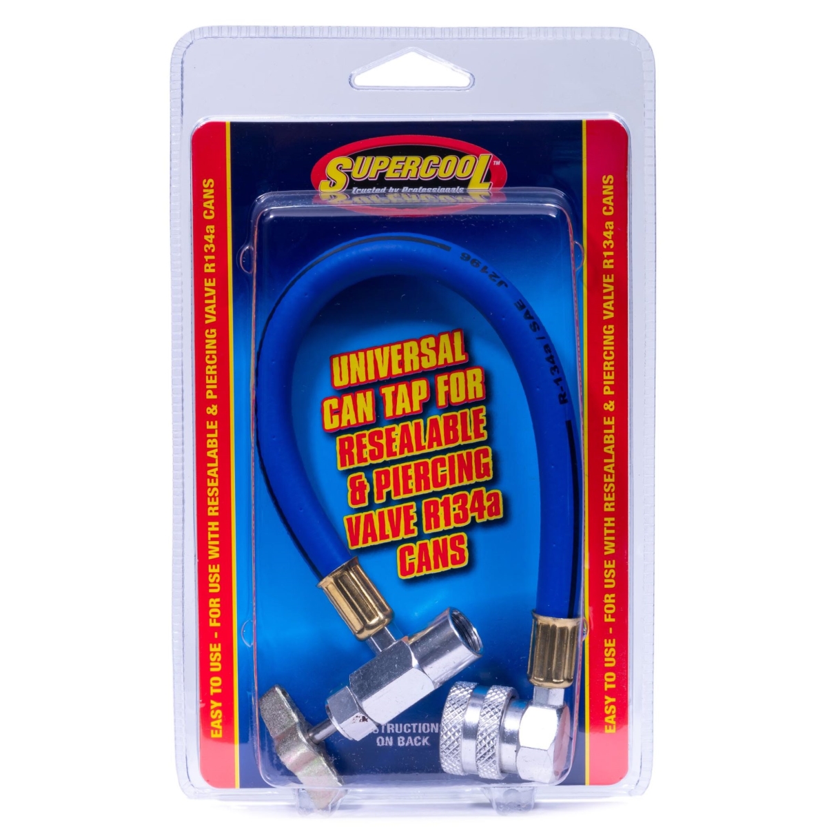 51205 R-134A Standard Charging Hose with 90 deg Aluminum Quick Connect Low Side Coupler