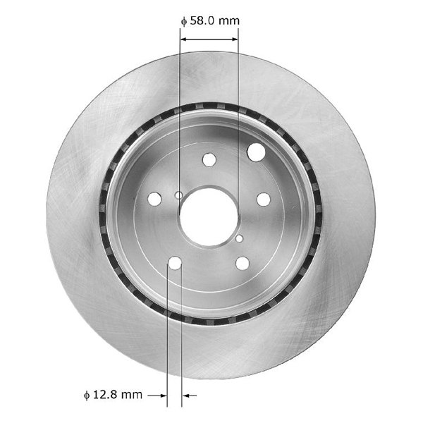 PRT5892 Rear Brake Rotor for 2008-2013 Subaru Impreza