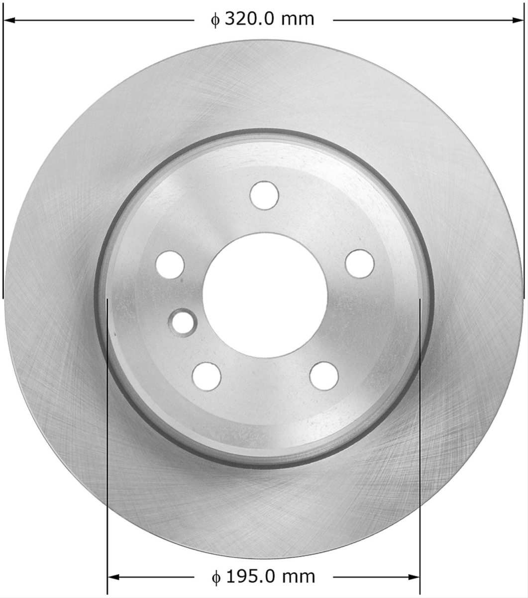 PRT6091 Rear Heavy Duty Rotor for 2007-2018 BMW X5