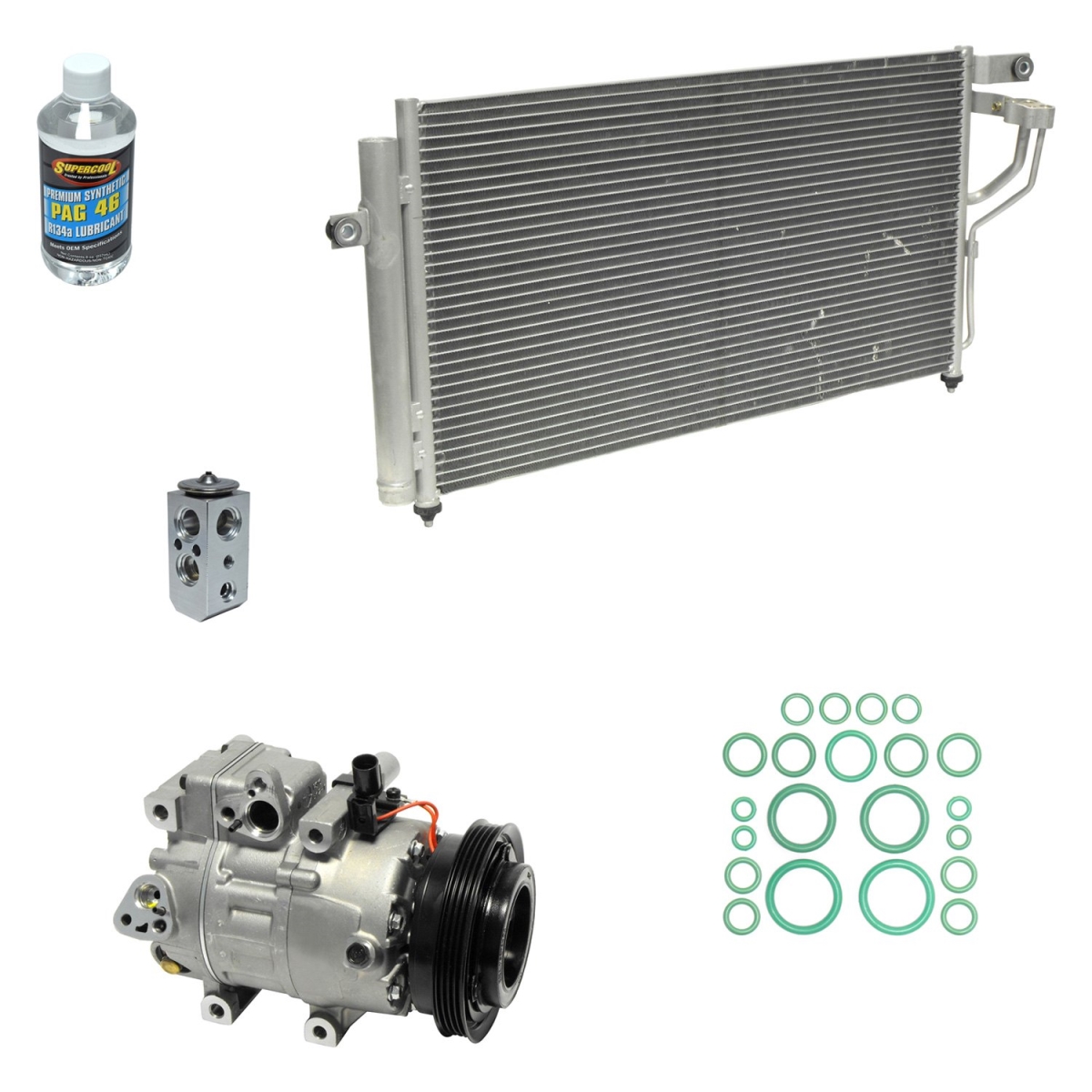 KT4921A Air Conditioners Compressor & Component Kit for 2006-2009 Hyundai Accent