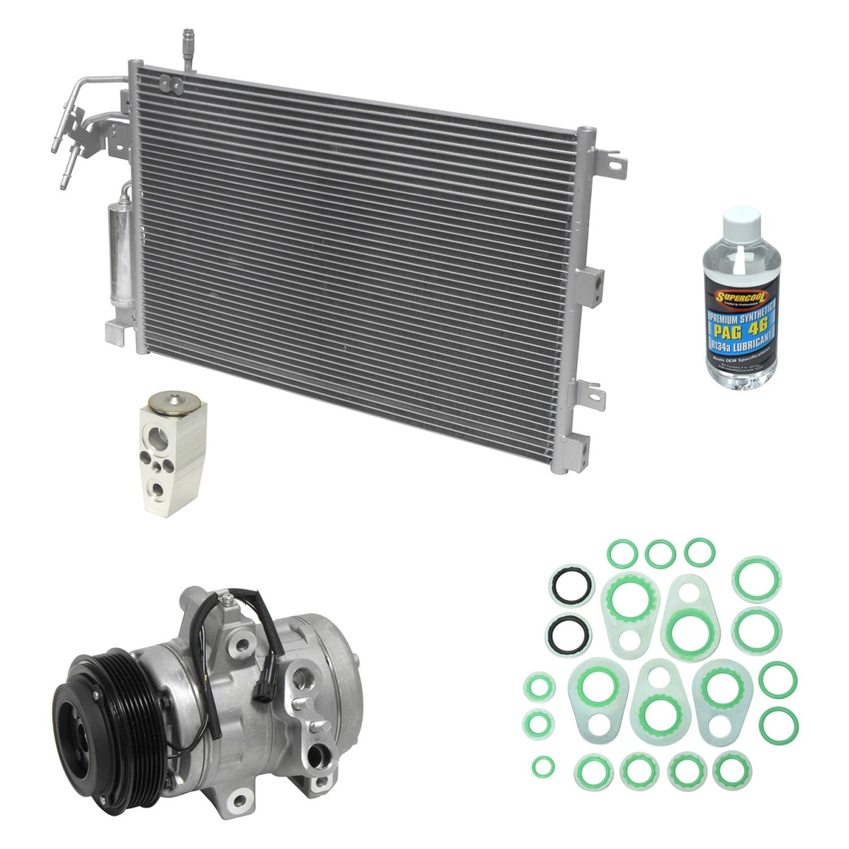 KT2939A Air Conditioners Compressor & Component Kit for 2008-2011 Ford Focus