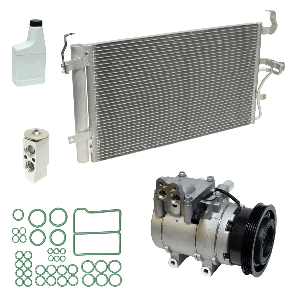 KT4975A Air Conditioners Compressor & Component Kit for 2003-2004 Hyundai Tiburon Base