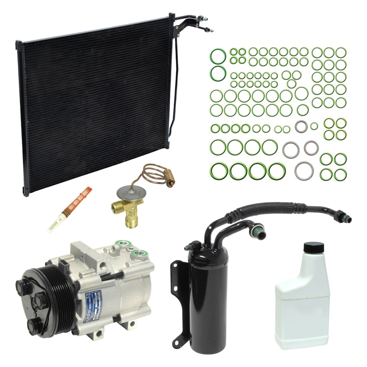 KT1563A Air Conditioners Compressor & Component Kit for 1997 Ford E-150 Econoline