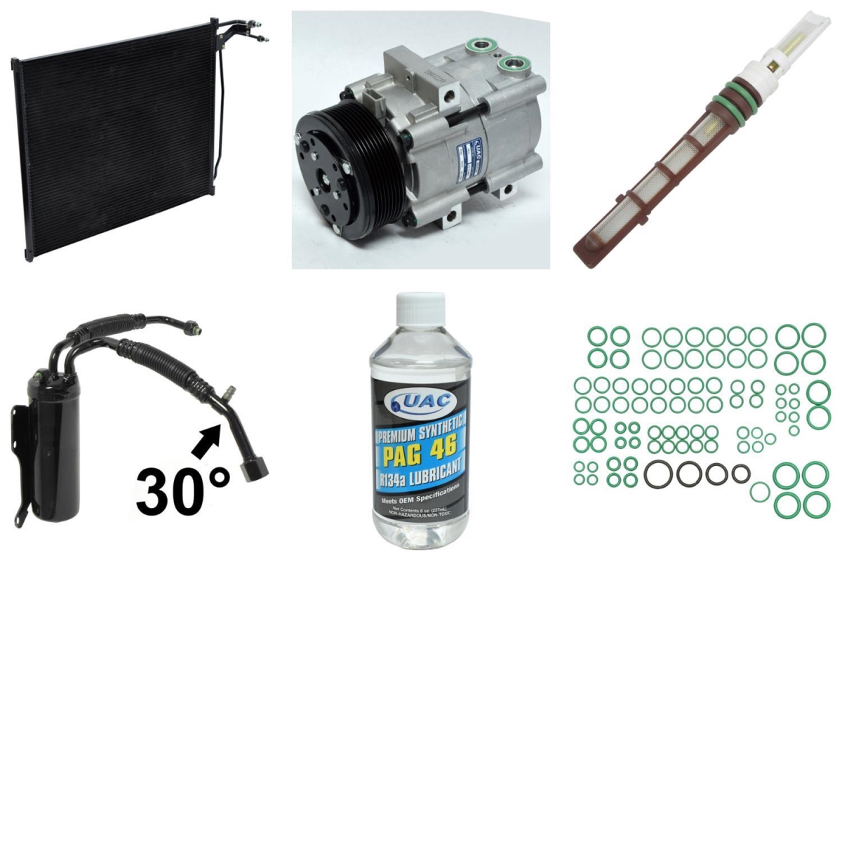 KT1555A Compressor & Component Kit for 1999-2001 Ford E350 Super Duty