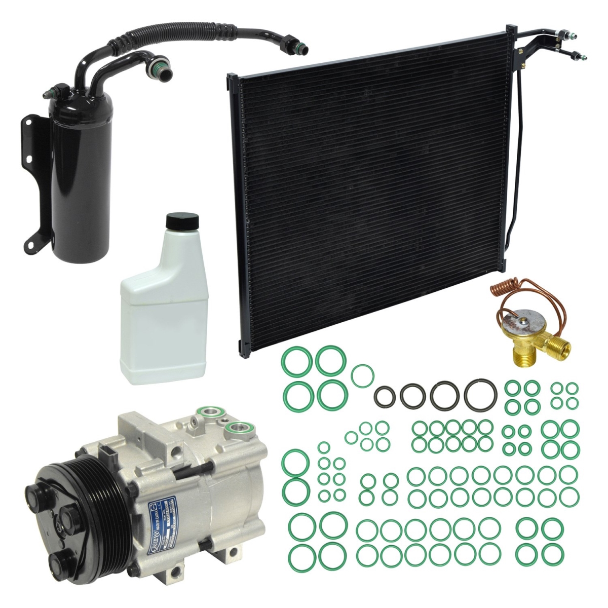 KT1560A Air Conditioners Compressor & Component Kit for 1997 Ford E-150 Econoline