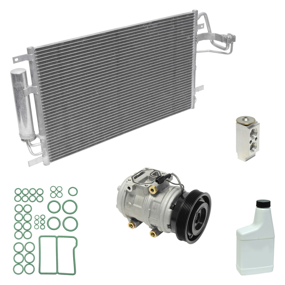 KT4991A Air Conditioners Compressor & Component Kit for 2005-2007 Kia Sportage
