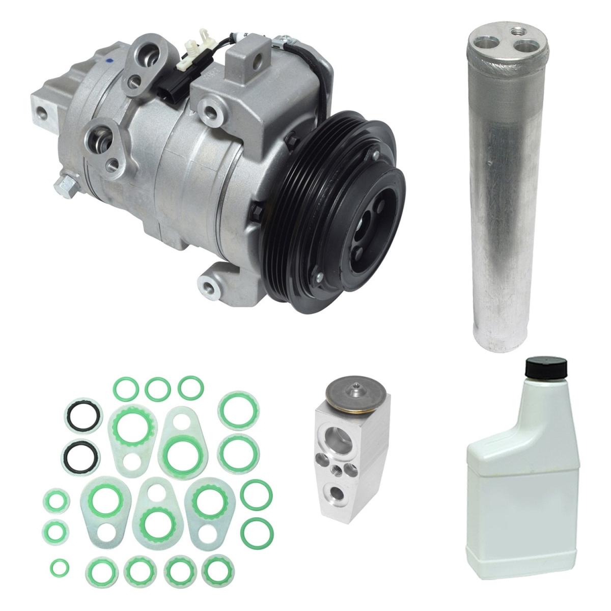KT5884 Air Conditioners Compressor & Component Kit for 2011-2014 Ford Mustang Base