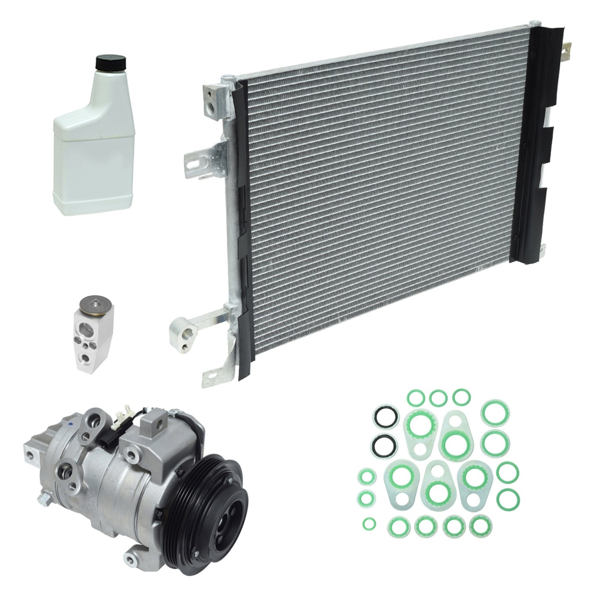 KT5884A Air Conditioners Compressor & Component Kit for 2011-2014 Ford Mustang Base