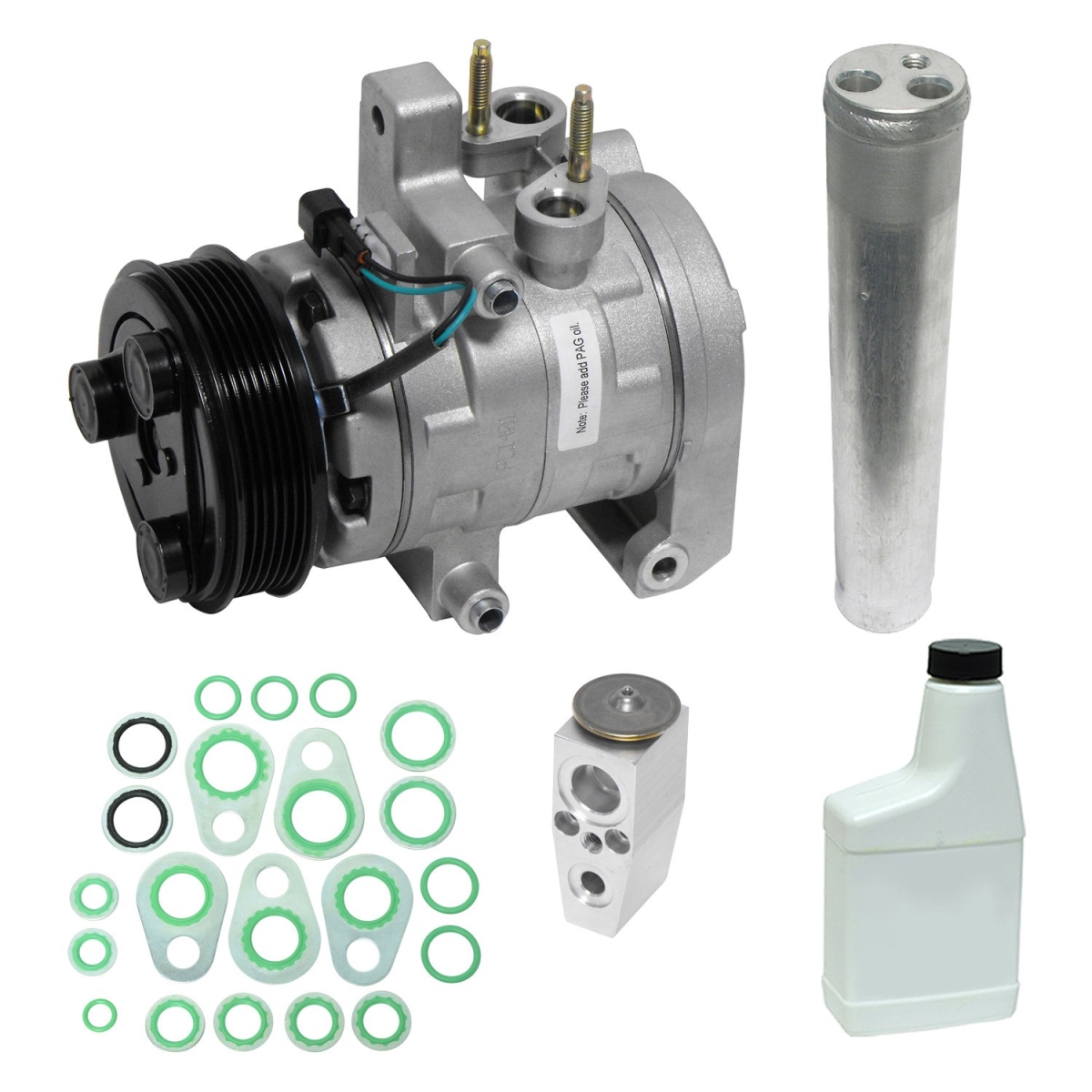 KT5885 Air Conditioners Compressor & Component Kit for 2012-2013 Ford Mustang
