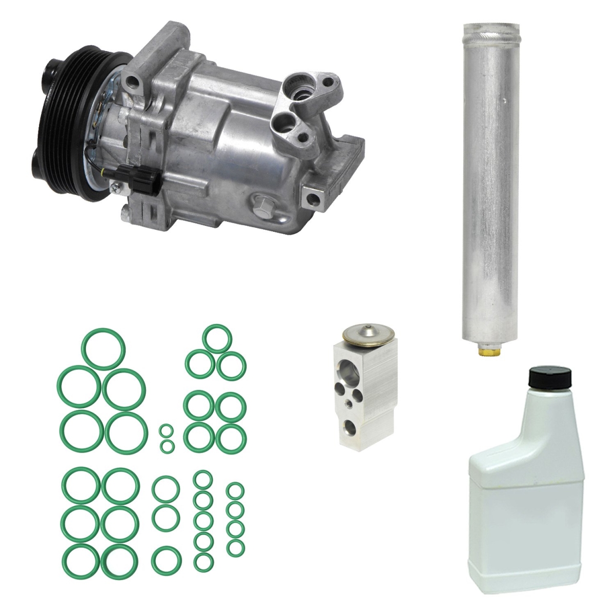 KT5887 Air Conditioners Compressor & Component Kit for 2007-2008 Nissan Versa